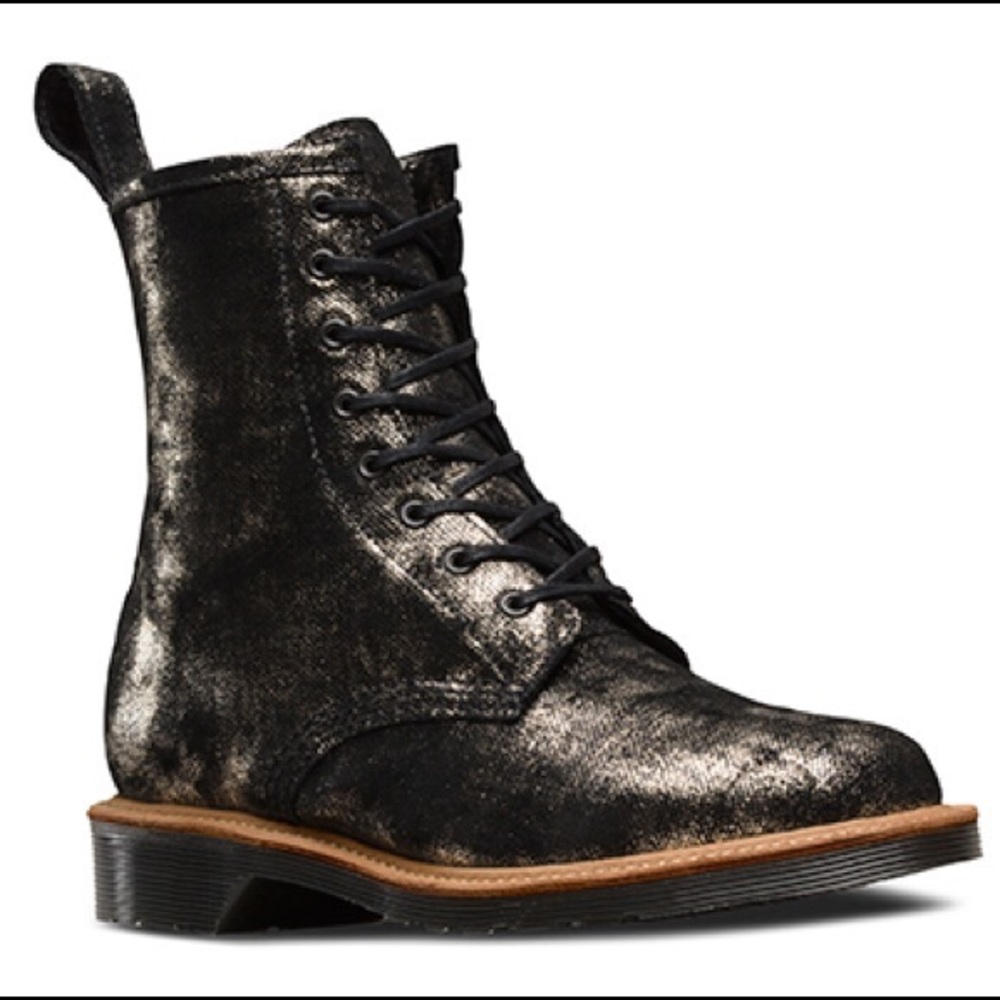 Limited Doc Martens 1460 Gold Antique Suede. Sz 9.